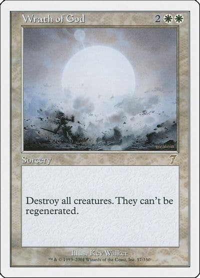 Wrath of God 7th Edition Magic card