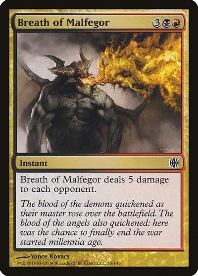 Breath of Malfegor Alara Reborn Magic card