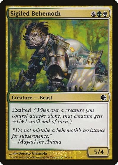 Sigiled Behemoth Alara Reborn Magic card