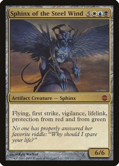 Sphinx of the Steel Wind Alara Reborn Magic card