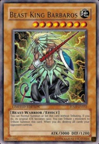 Beast King Barbaros Shonen Jump Magazine Promos Yu-Gi-Oh! card
