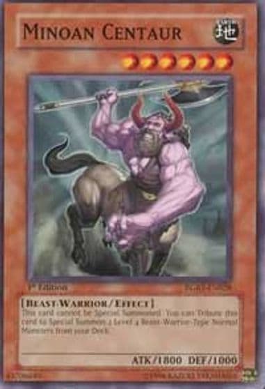 Minoan Centaur Raging Battle Yu-Gi-Oh! card