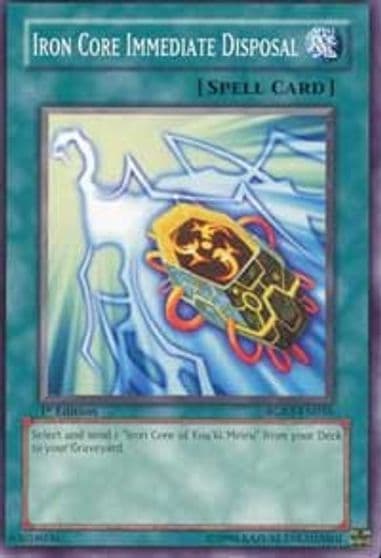 Iron Core Immediate Disposal Raging Battle Yu-Gi-Oh! card