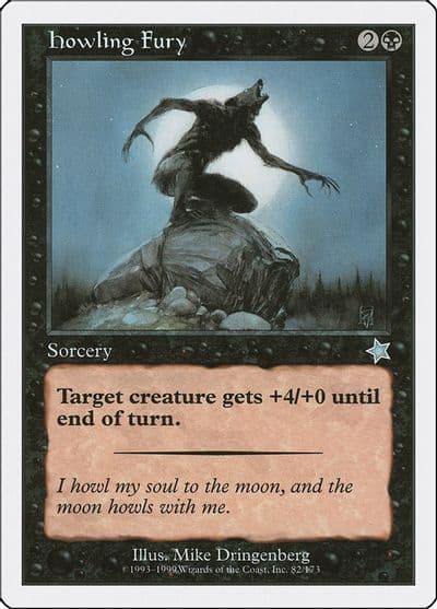 Howling Fury Starter 1999 Magic card