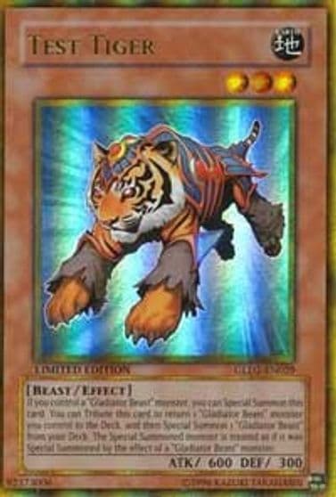Test Tiger Gold Series 2009 Yu-Gi-Oh! card