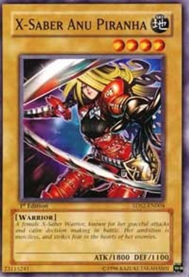 X Saber Anu Piranha 5D's Starter Deck 2009 Yu-Gi-Oh! card