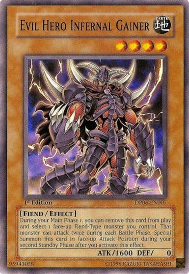 Evil Hero Infernal Gainer Duelist Pack 6: Jaden Yuki 3 Yu-Gi-Oh! card