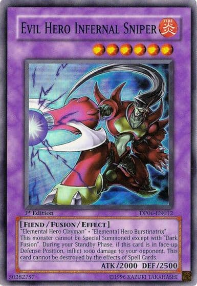 Evil Hero Infernal Sniper Duelist Pack 6: Jaden Yuki 3 Yu-Gi-Oh! card