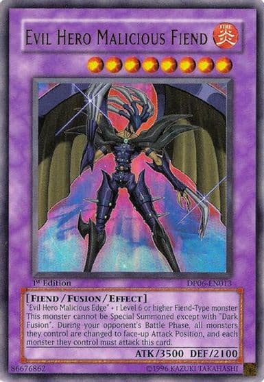 Evil Hero Malicious Fiend Duelist Pack 6: Jaden Yuki 3 Yu-Gi-Oh! card