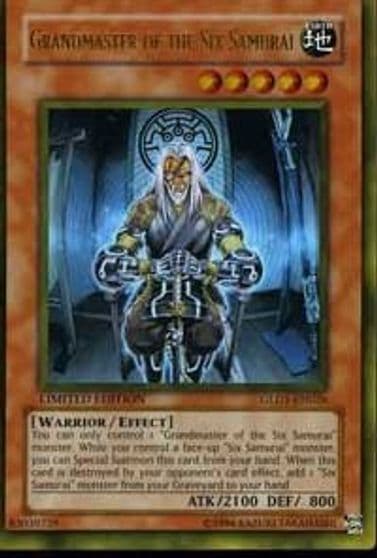 Grandmaster of the Six Samurai Gold Series 2008 Yu-Gi-Oh! card