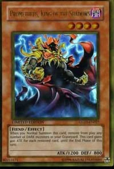 Prometheus King of the Shadows Gold Series 2008 Yu-Gi-Oh! card