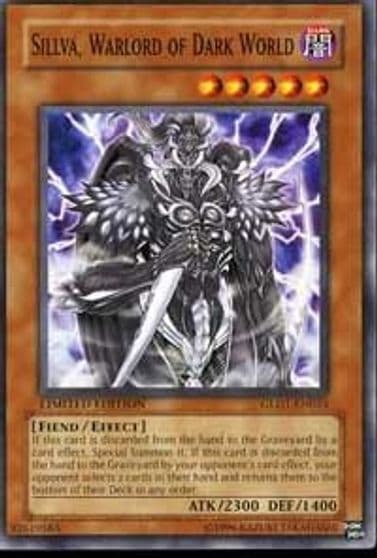 Sillva Warlord of Dark World Gold Series 2008 Yu-Gi-Oh! card