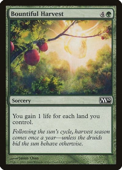 Bountiful Harvest Magic 2010 (M10) Magic card