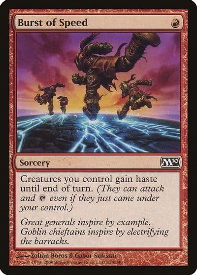 Burst of Speed Magic 2010 (M10) Magic card