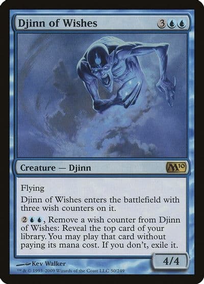 Djinn of Wishes Magic 2010 (M10) Magic card