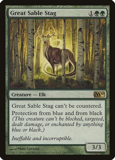 Great Sable Stag Magic 2010 (M10) Magic card