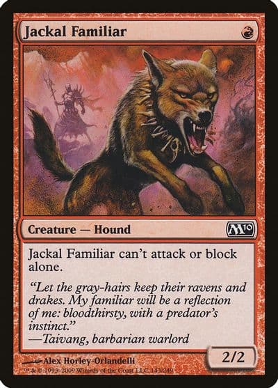 Jackal Familiar Magic 2010 (M10) Magic card
