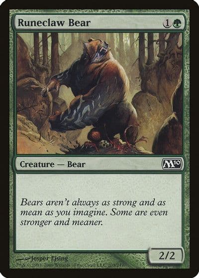 Runeclaw Bear Magic 2010 (M10) Magic card