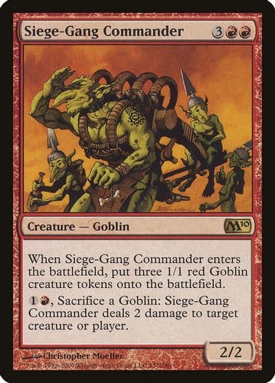 Siege Gang Commander Magic 2010 (M10) Magic card