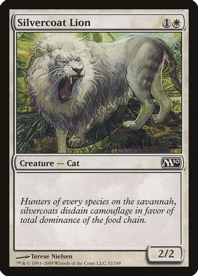 Silvercoat Lion Magic 2010 (M10) Magic card