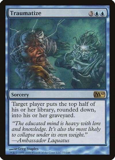 Traumatize Magic 2010 (M10) Magic card