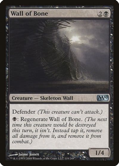Wall of Bone Magic 2010 (M10) Magic card