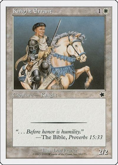 Knight Errant Starter 1999 Magic card