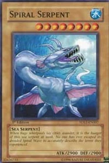 Spiral Serpent 5D's 2008 Starter Deck Yu-Gi-Oh! card