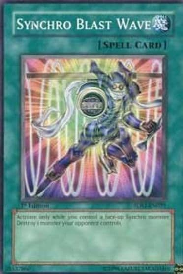 Synchro Blast Wave 5D's 2008 Starter Deck Yu-Gi-Oh! card