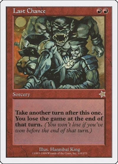 Last Chance Starter 1999 Magic card
