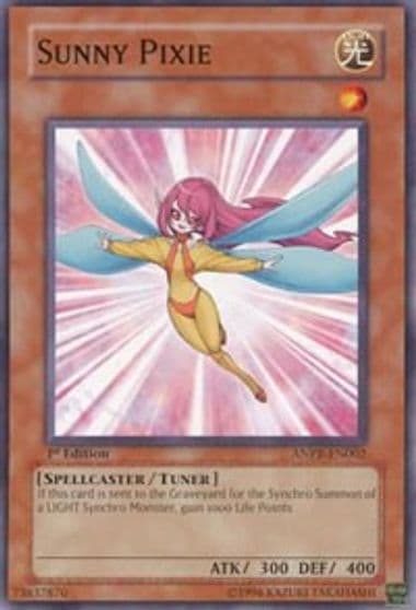 Sunny Pixie Ancient Prophecy Yu-Gi-Oh! card