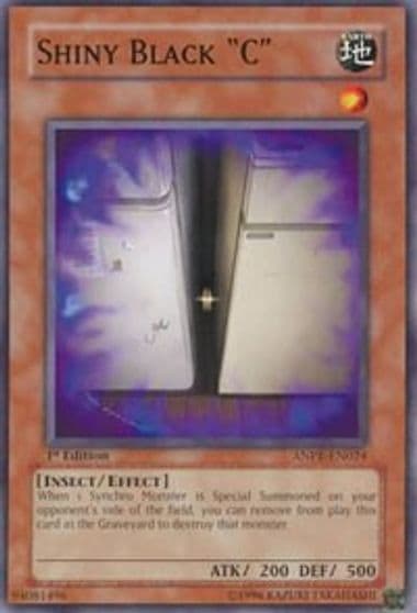 Shiny Black C Ancient Prophecy Yu-Gi-Oh! card