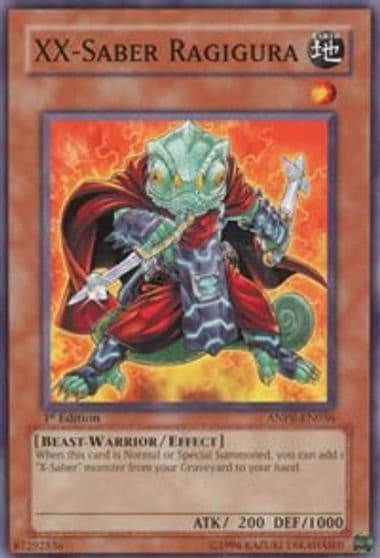 XX Saber Ragigura Ancient Prophecy Yu-Gi-Oh! card