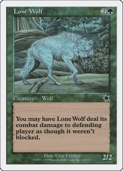 Lone Wolf Starter 1999 Magic card