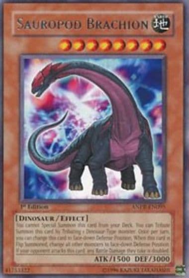 Sauropod Brachion Ancient Prophecy Yu-Gi-Oh! card