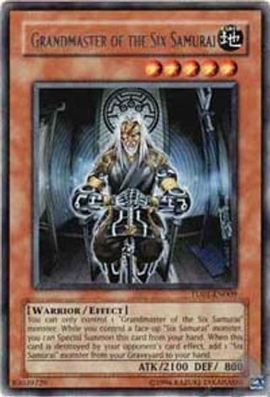 Grandmaster of the Six Samurai Turbo Pack Booster One Pack Yu-Gi-Oh! card