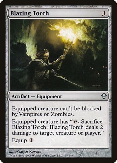 Blazing Torch Zendikar Magic card