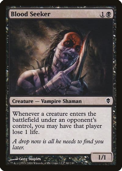 Blood Seeker Zendikar Magic card