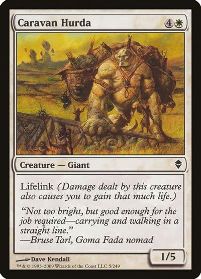 Caravan Hurda Zendikar Magic card