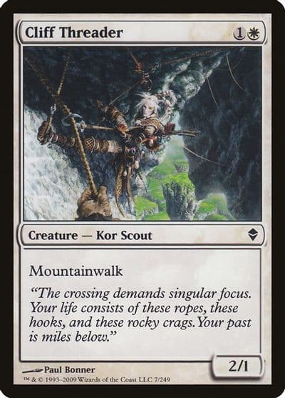 Cliff Threader Zendikar Magic card