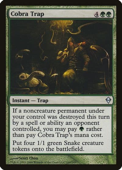 Cobra Trap Zendikar Magic card