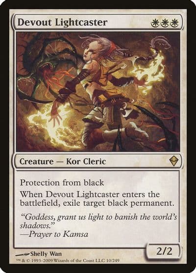 Devout Lightcaster Zendikar Magic card
