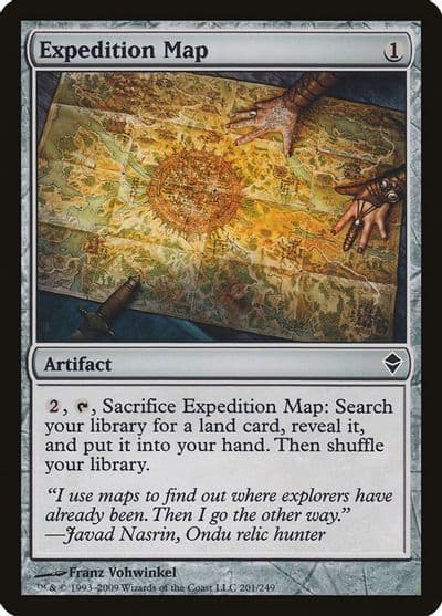 Expedition Map Zendikar Magic card
