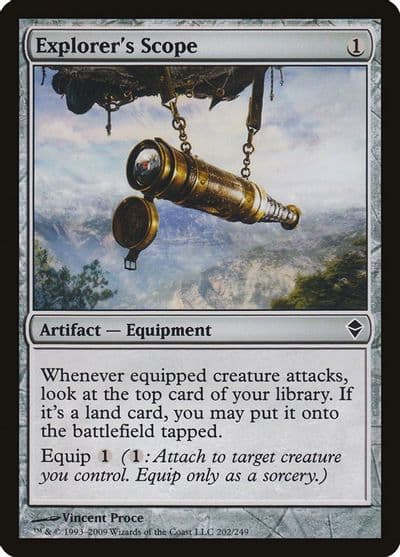 Explorers Scope Zendikar Magic card