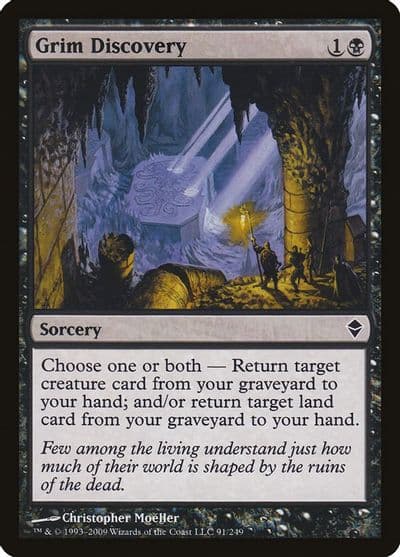 Grim Discovery Zendikar Magic card