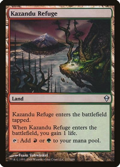 Kazandu Refuge Zendikar Magic card