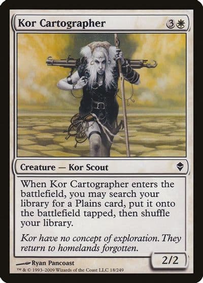 Kor Cartographer Zendikar Magic card