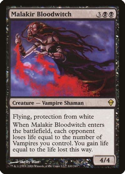Malakir Bloodwitch Zendikar Magic card