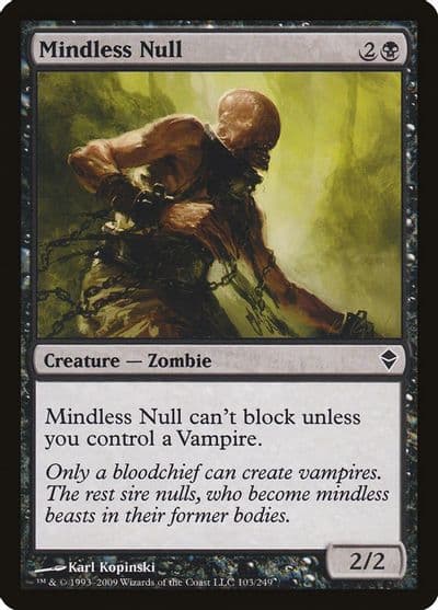 Mindless Null Zendikar Magic card