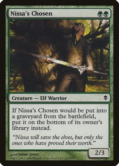 Nissas Chosen Zendikar Magic card